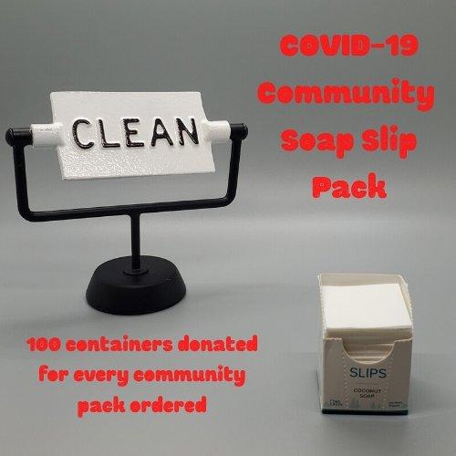 COVID-19 Soap Slip Community Pack - 384 ct. x 60 Soap - NOHBO