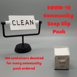 COVID-19 Soap Slip Community Pack - 384 ct. x 60 Soap - NOHBO